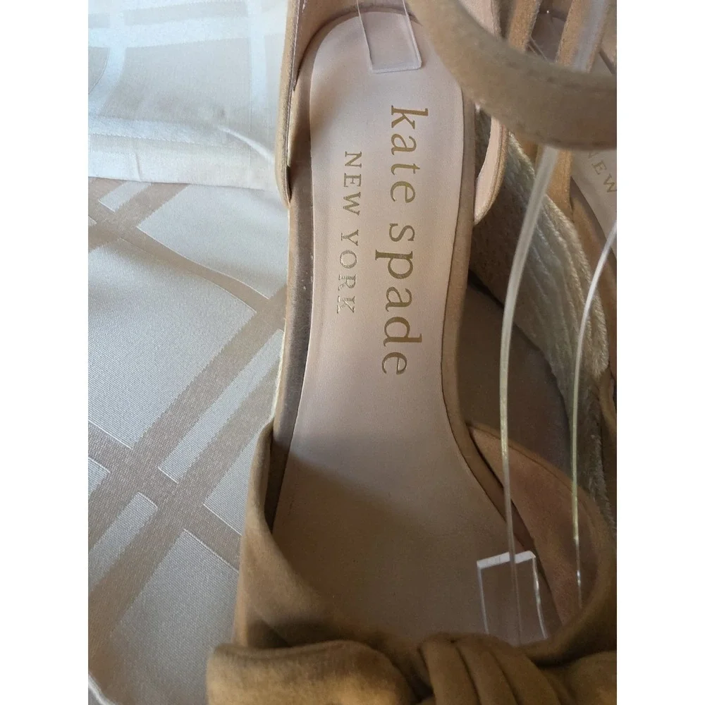 Kate Spade New York Women's Tianna Toe Knotted Bow Espadrille Wedge Sandals - 8B - Picture 14 of 14
